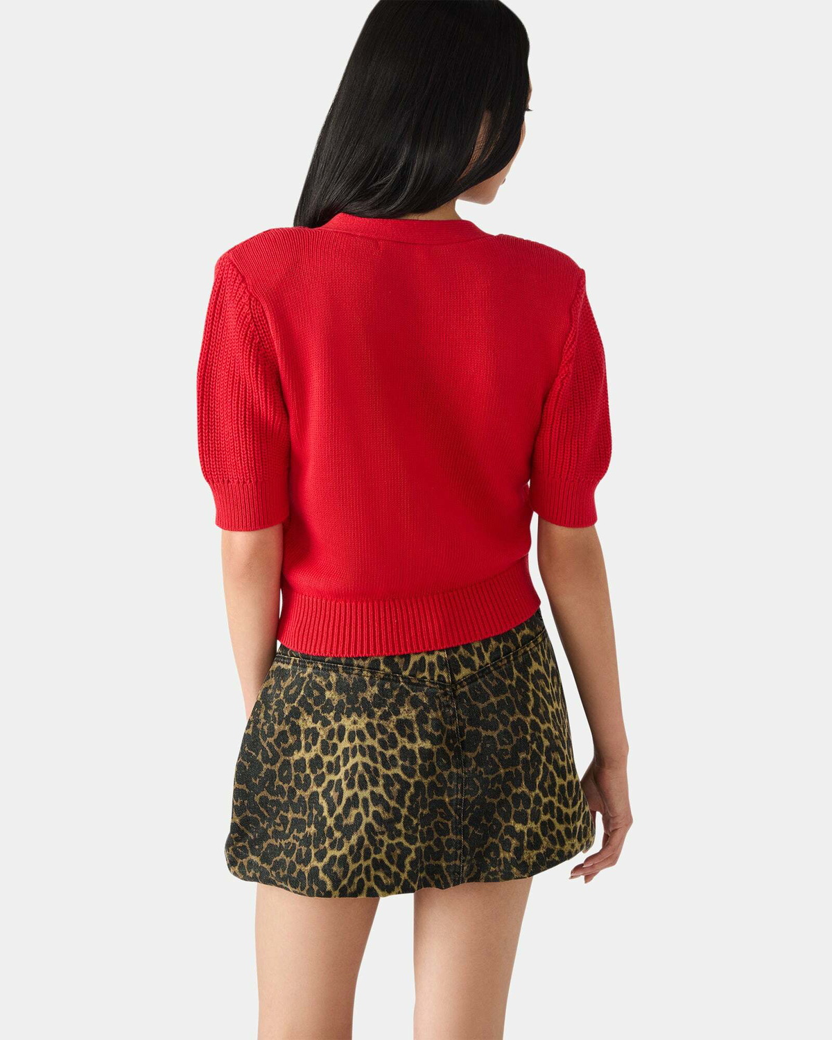 Steve Madden Janae Cardigan in Red