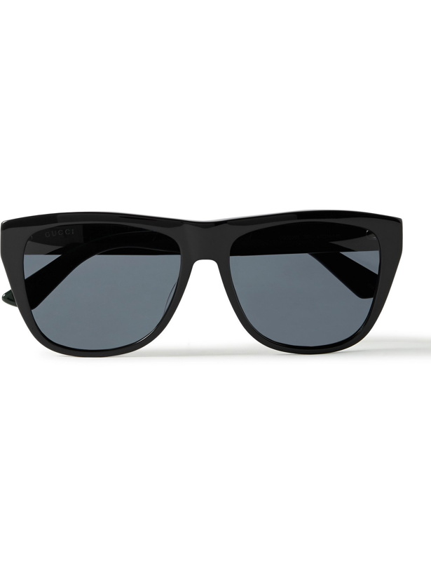 Photo: GUCCI - D-Frame Acetate Sunglasses - Black