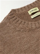 De Bonne Facture - Alpaca and Wool-Blend Sweater - Brown