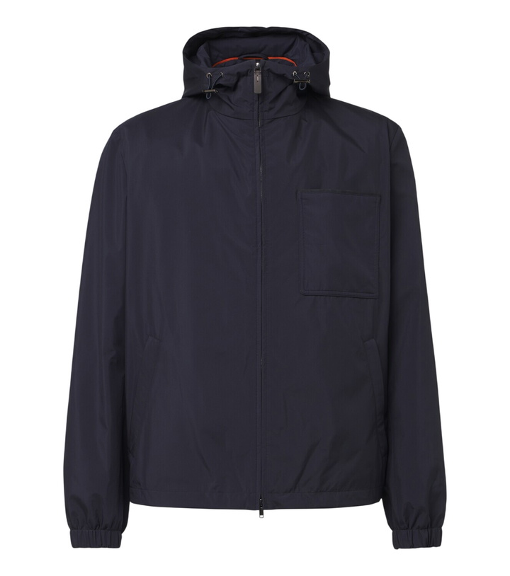 Photo: Tod's Leather-trimmed raincoat
