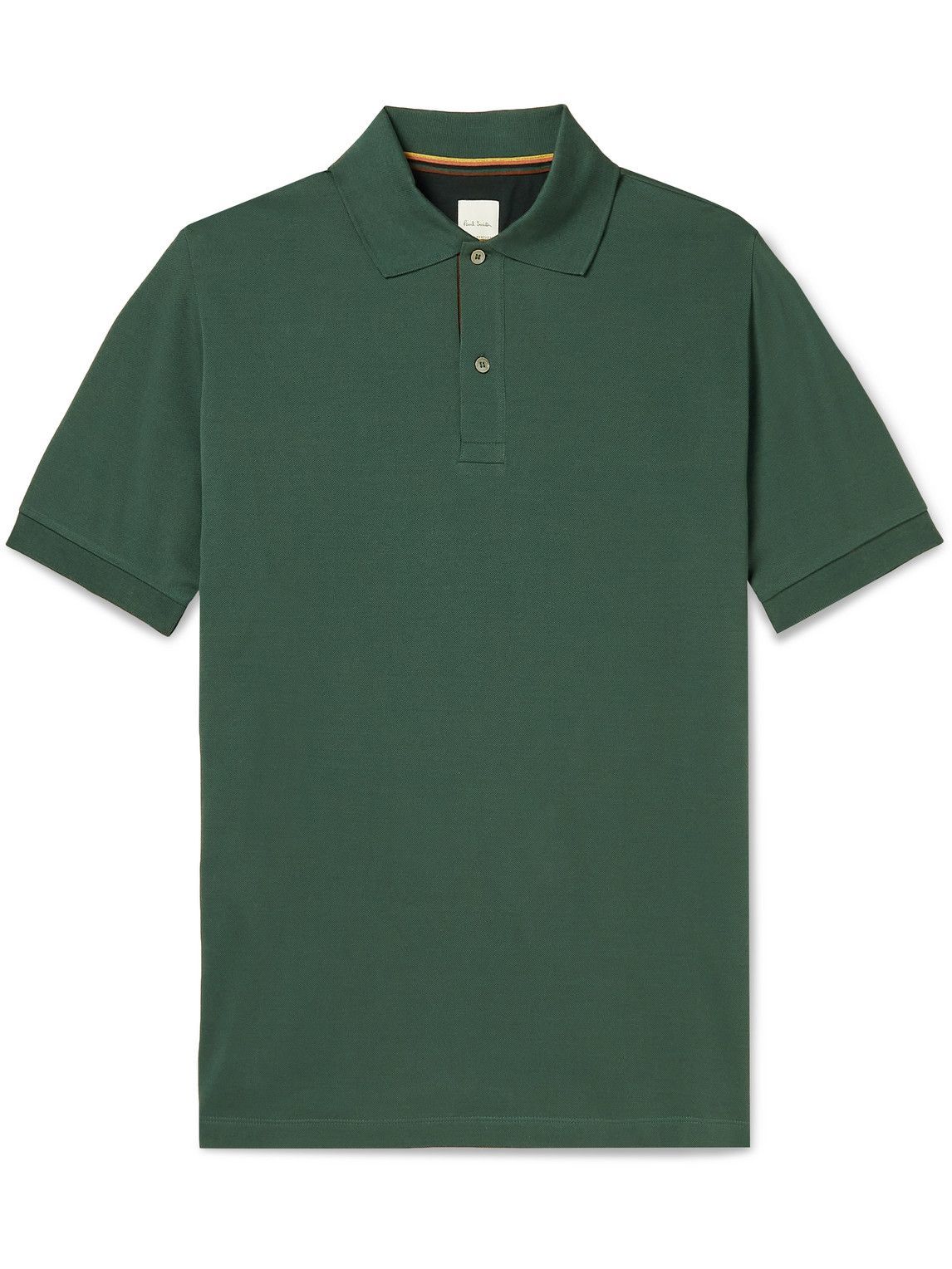 Paul Smith - Cotton-Piqué Polo Shirt - Green Paul Smith