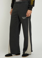 Gallery Dept. Panelled Cotton Sweatpants Black Grey