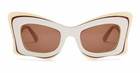 Loewe Lw40140u - White / Beige Sunglasses