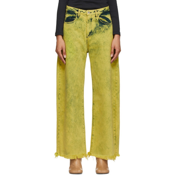 Marques Almeida Yellow Boyfriend Jeans Almeida