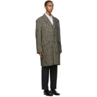 Gucci Grey Wool Herringbone Coat