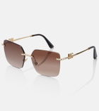 Dolce&Gabbana DG crystal-embellished square sunglasses