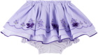 ANNA SUI MINI Baby Purple Tiered Skirt