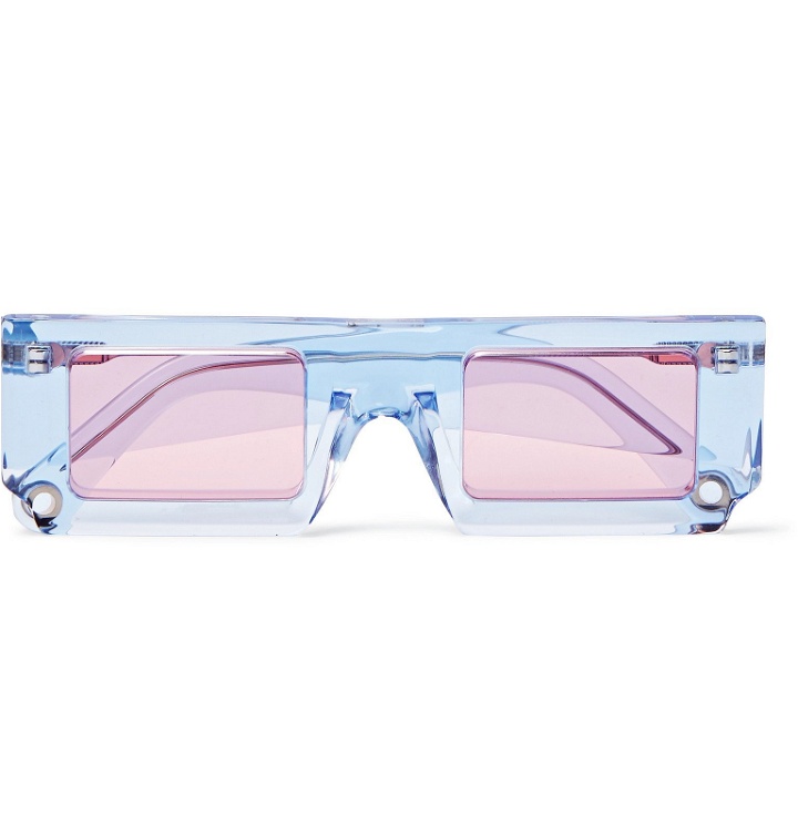Photo: Jacquemus - Square-Frame Acetate Sunglasses - Blue