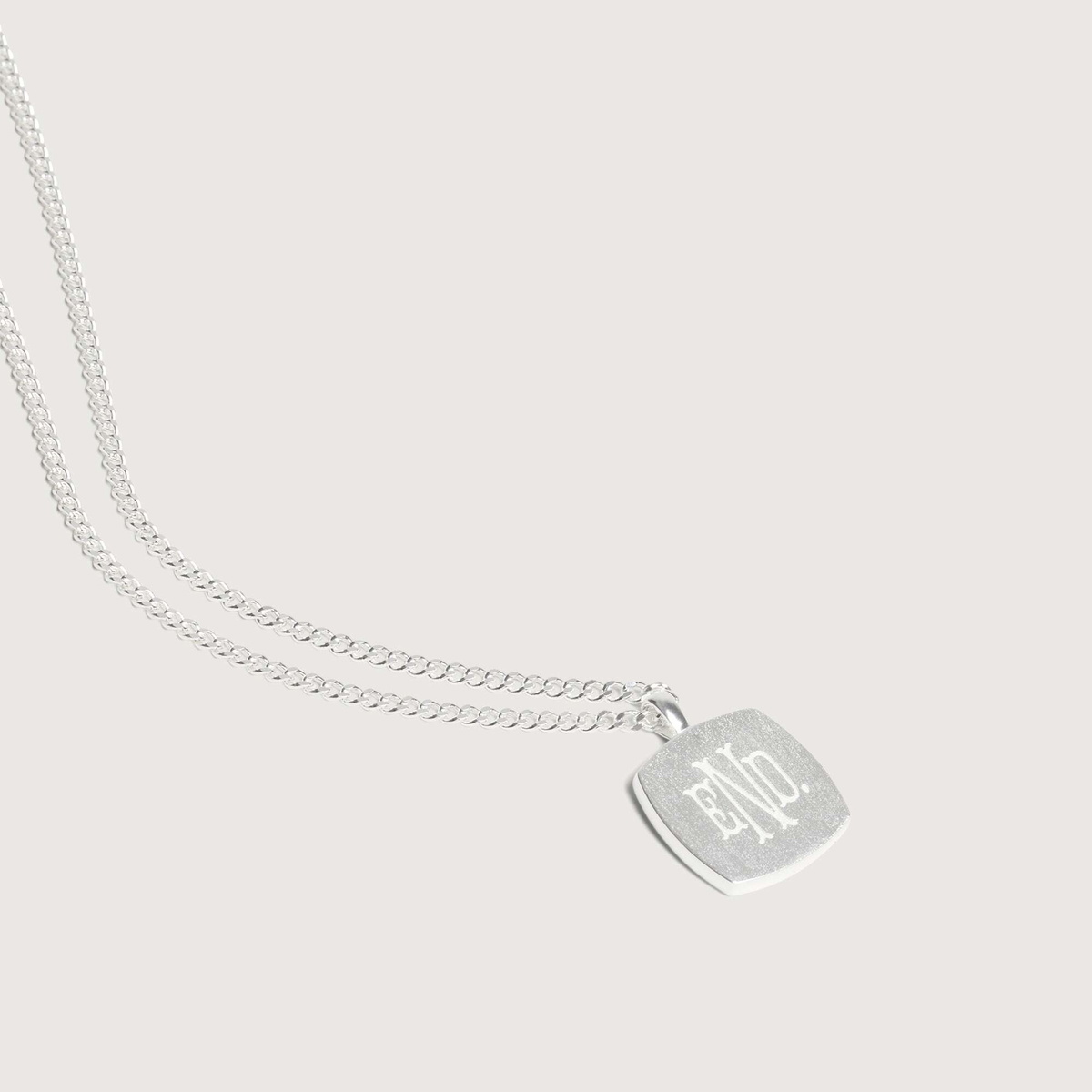 END. Signet Pendant in Silver