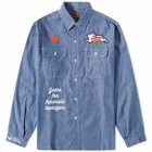 Human Made Men's Chambray Shirt in Blue
