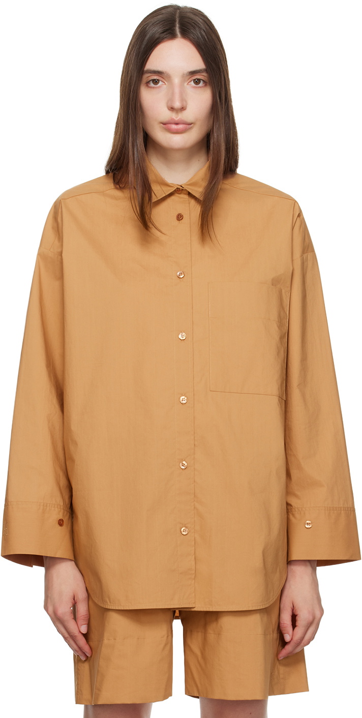 by Malene Birger Brown Derris Shirt by Malene Birger