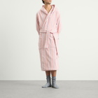 Tekla Fabrics Terry Hooded Bathrobe in Candy Stripes
