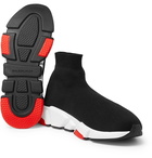 Balenciaga - Speed Sock Stretch-Knit Sneakers - Men - Black