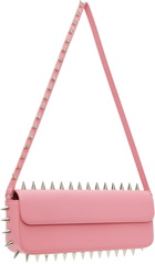 Abra Pink Spike Baguette Shoulder Bag