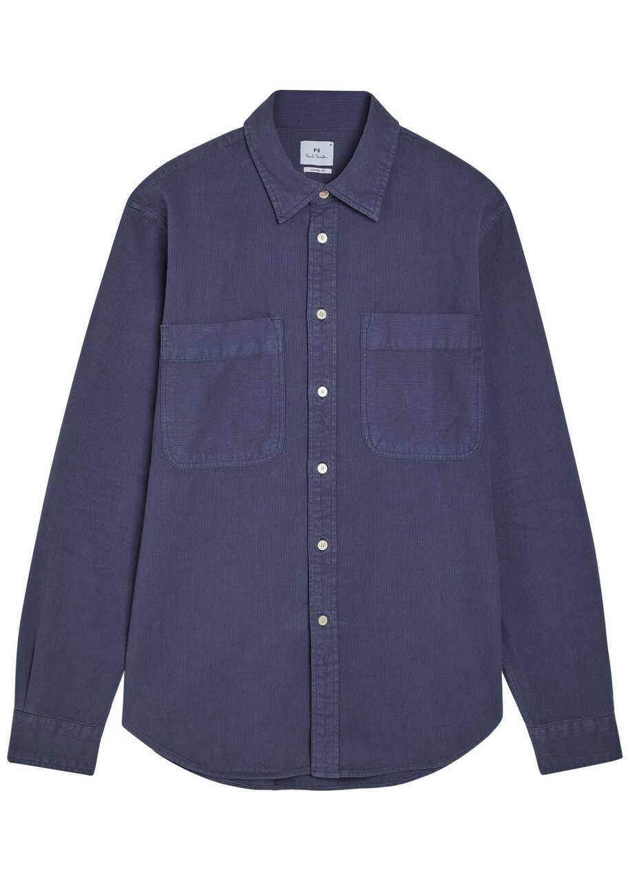 PS Paul Smith Corduroy Shirt Blue