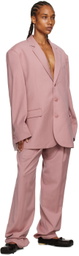 The Frankie Shop Pink Gelso Blazer