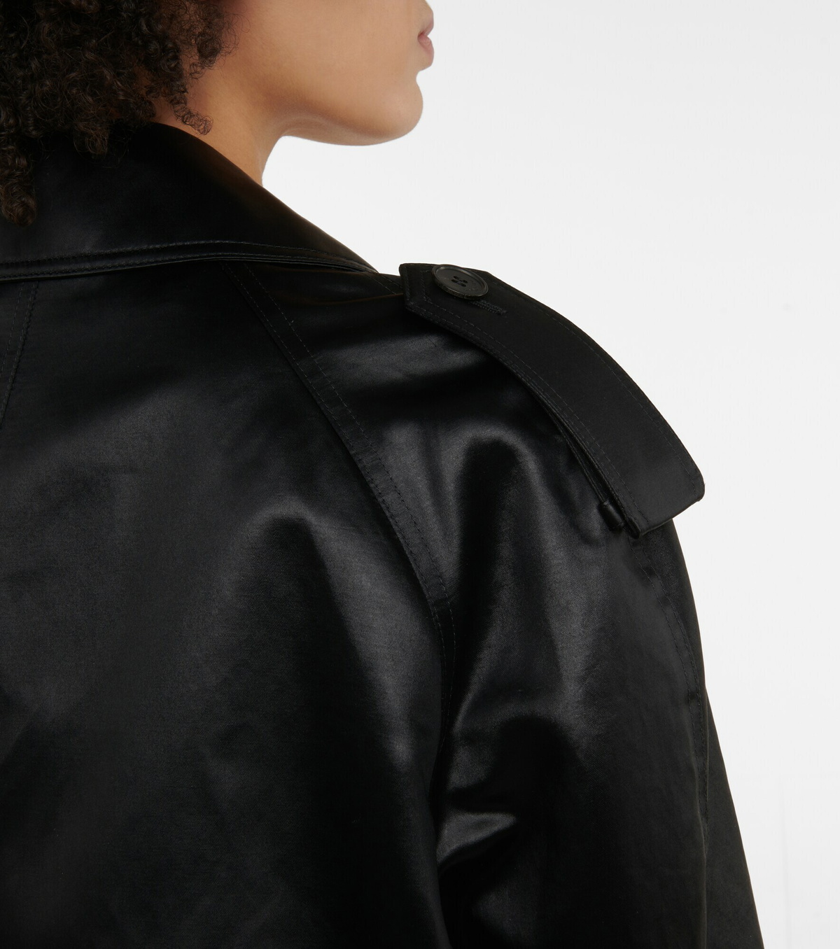 【送料&関税込】Saint Laurent Satin Coat arcadeshops.com-