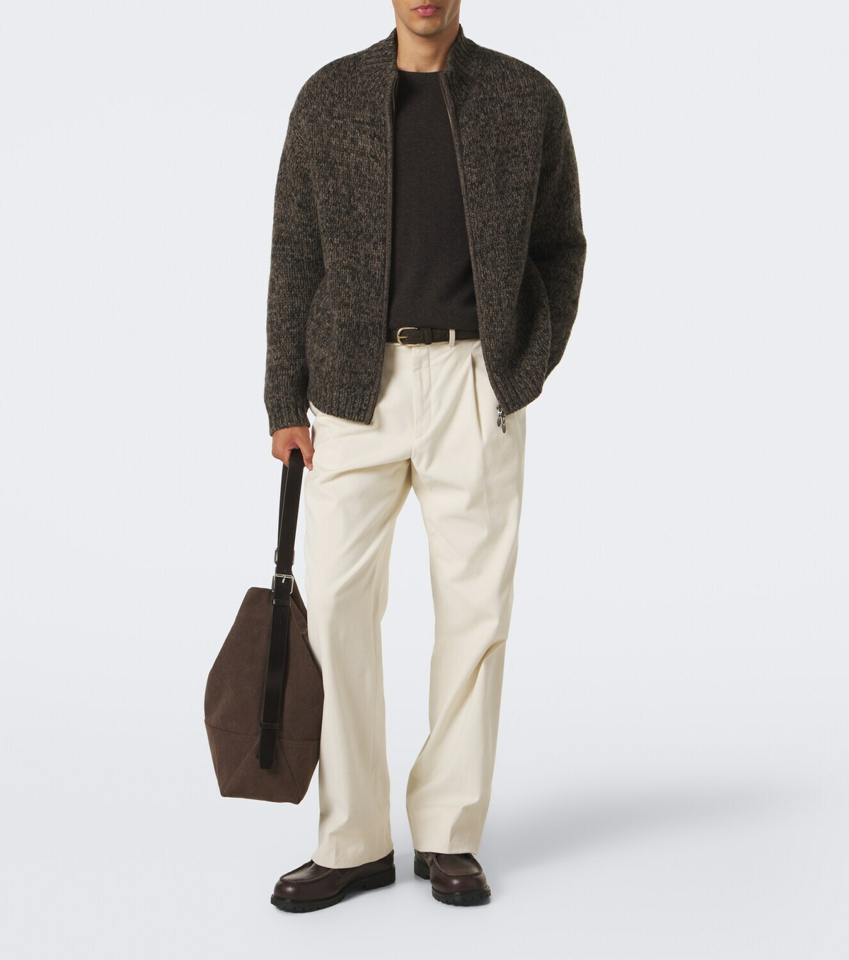 Le Kasha Lamdu cashmere zip-up cardigan