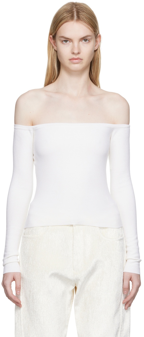 Gabriela Hearst Off-White Ameri Long-Sleeve T-Shirt Gabriela Hearst