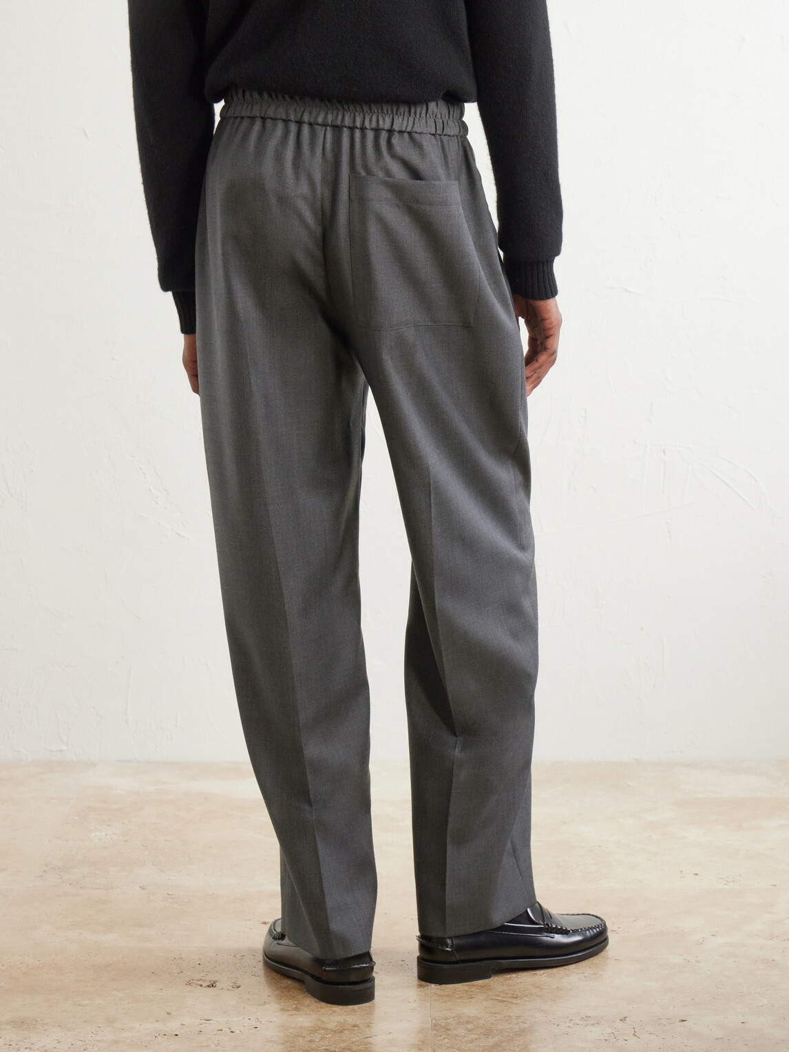 Officine Générale - Nilson Straight-Leg Wool, Cashmere and Silk-Blend Suit Trousers - Gray