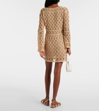 Anna Kosturova Bianca crochet cotton minidress