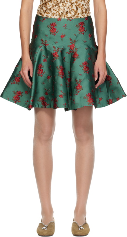 Photo: Edward Cuming Green Wallpaper Gala Midi Skirt