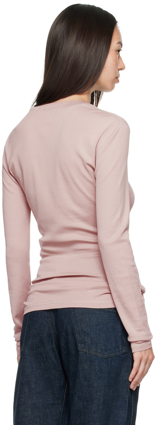 Tシャツ・カットソー LEMAIRE Lemaire Rib Long Sleeve T-shirt Namu Shop - Lemaire Rib Long Sleeve T-Shirt - Light Cream