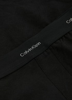 Calvin Klein Logo Stretch-cotton Pyjama Shorts Black