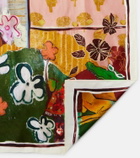 Alémais x MLAK printed silk twill scarf