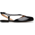 Maison Margiela Black Tabi Flat Slingback Sandals
