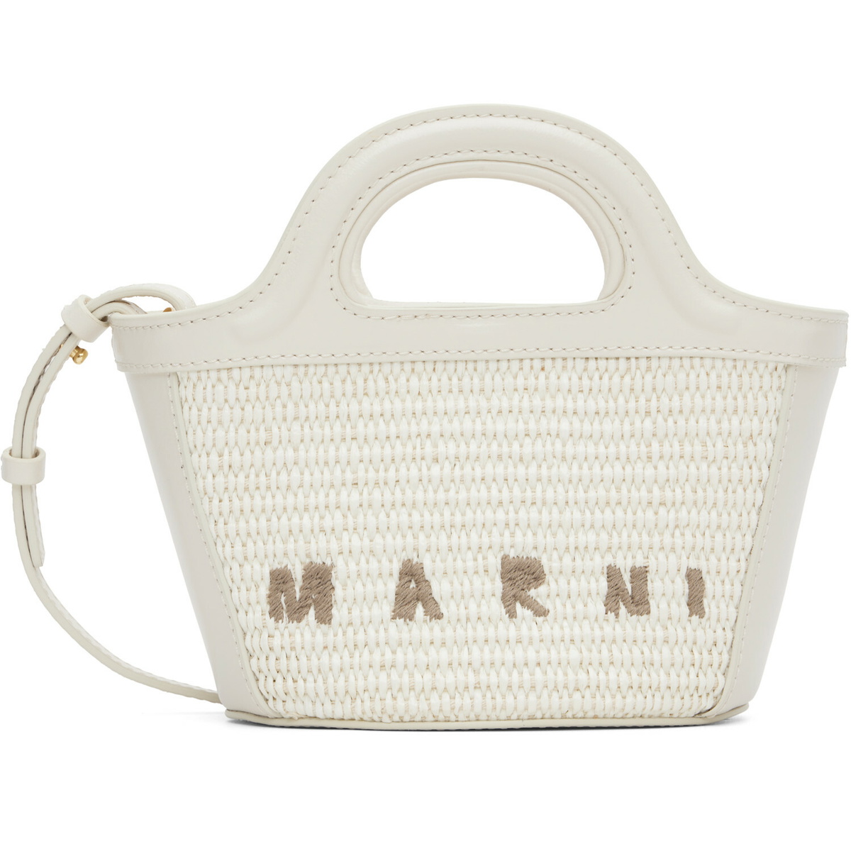 Marni White Tropicalia Micro Tote