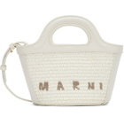 Marni White Tropicalia Micro Tote