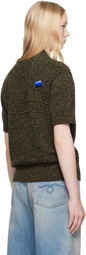 ADER error Black Half Sleeve Knit Product. 59 Sweater
