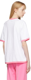 Balmain White Barbie Edition Logo T-Shirt