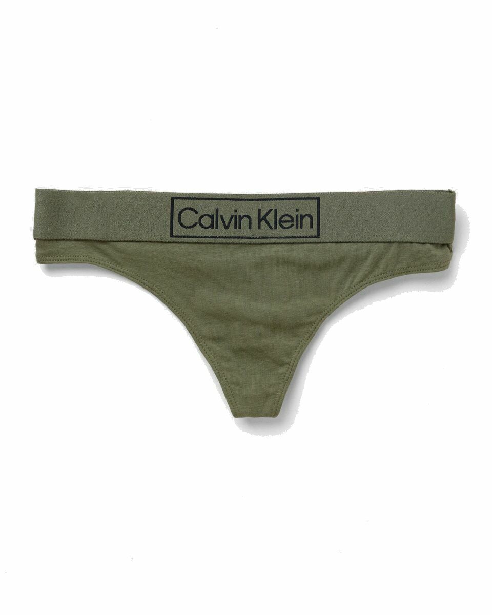 Photo: Calvin Klein Underwear Wmns Thong Green - Womens - Panties