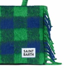 MC2 Saint Barth Vanity Blanket Shoulder Bag With Green And Blue Check