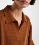Fforme Louise wool and cashmere polo sweater