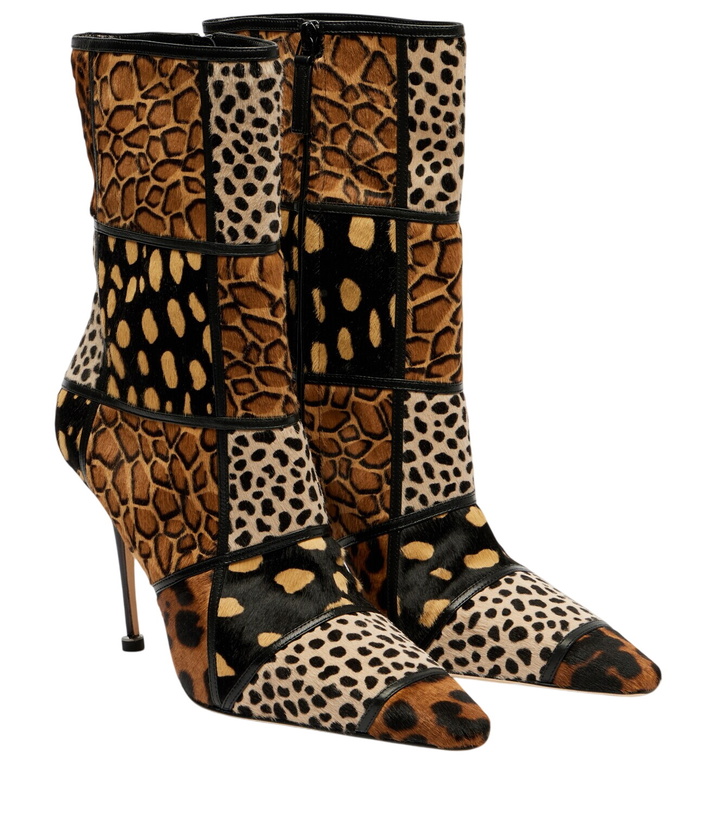 Photo: Manolo Blahnik Trulona 105 calf hair ankle boots