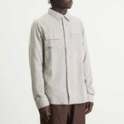 KAVU Men's Langley Herringbone Overshirt in Paper Birch