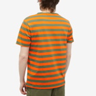 Polo Ralph Lauren Men's Stiped T-Shirt in Sailing Orange/Dark Sage