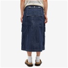 W'menswear Women's Fly Pocket Skirt in Denim