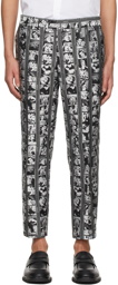 Moschino Black & White Filmstrip Trousers