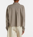 The Frankie Shop Arlen plaid wool-blend shirt