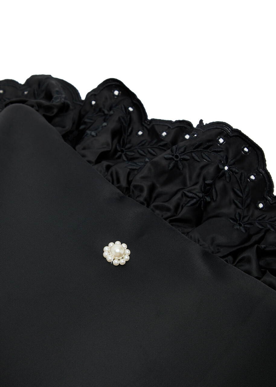 Simone Rocha Pillowcase Embroidered Padded Clutch - Black - One Size