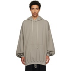 Rick Owens Taupe Tower Hun Hoodie