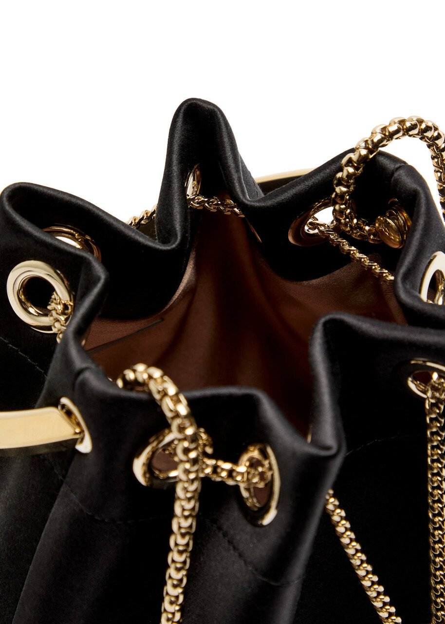 Jimmy Choo Bon Bon Satin Bucket bag - Black - One Size