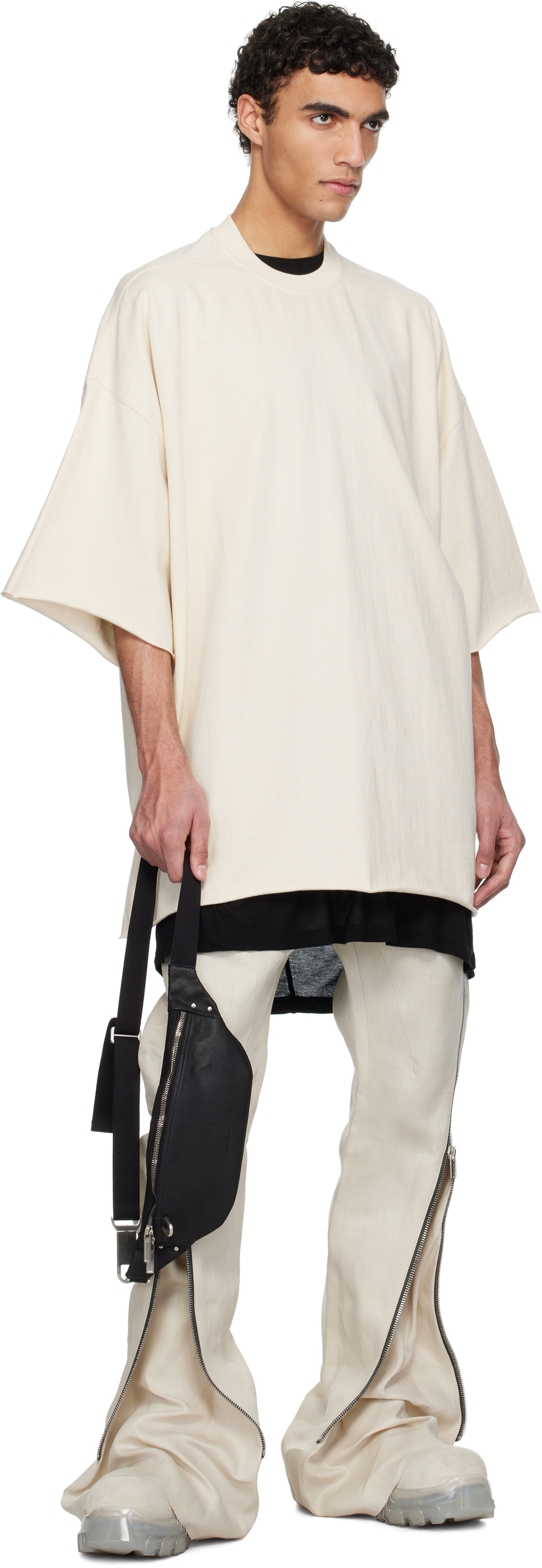 Rick Owens Black Hollywood Geo Bumbag Pouch Rick Owens