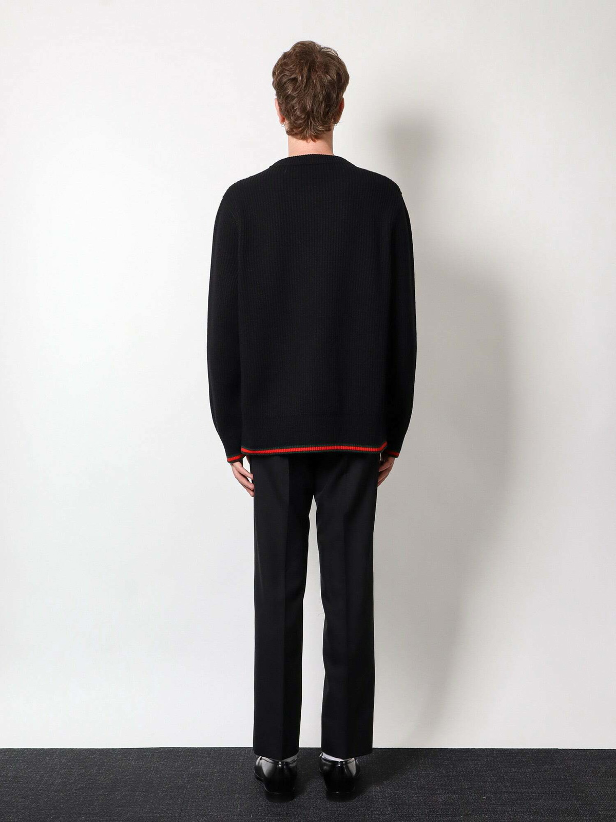 Gucci Sweater Black Mens Knitwear