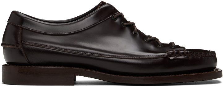 Photo: HEREU Brown Priego Squared Loafers