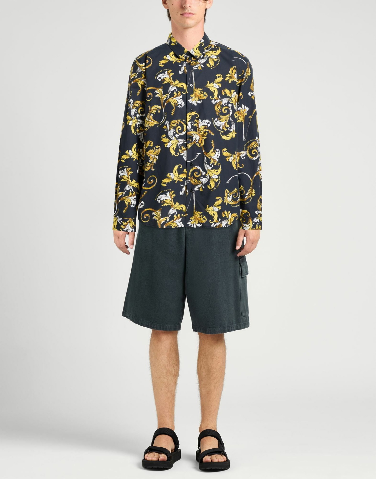 Versace Jeans Couture Mens Shirt Charcoal